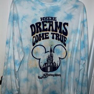 Disney World Tie-Dye Long Sleeve Shirt XXL
